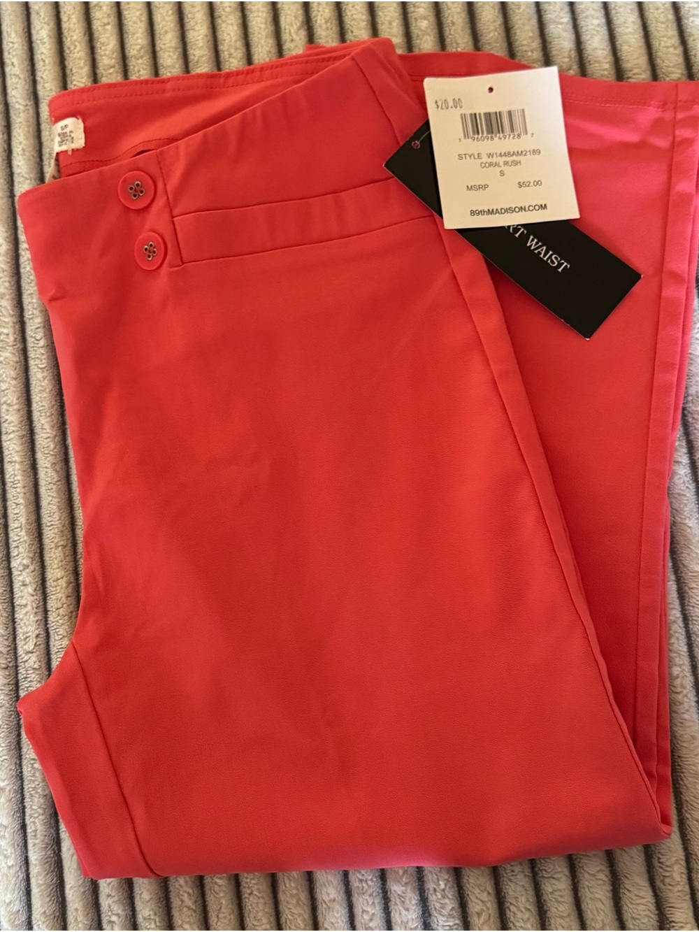 Madison Coral Pink Women's Dress Pants